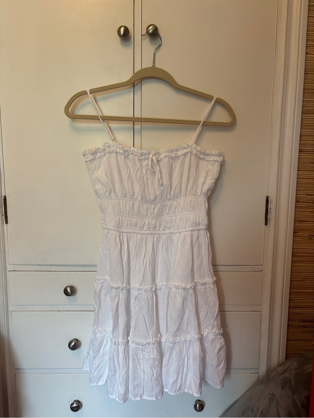 Trixxi White Flowy Mini Sundress Dress
